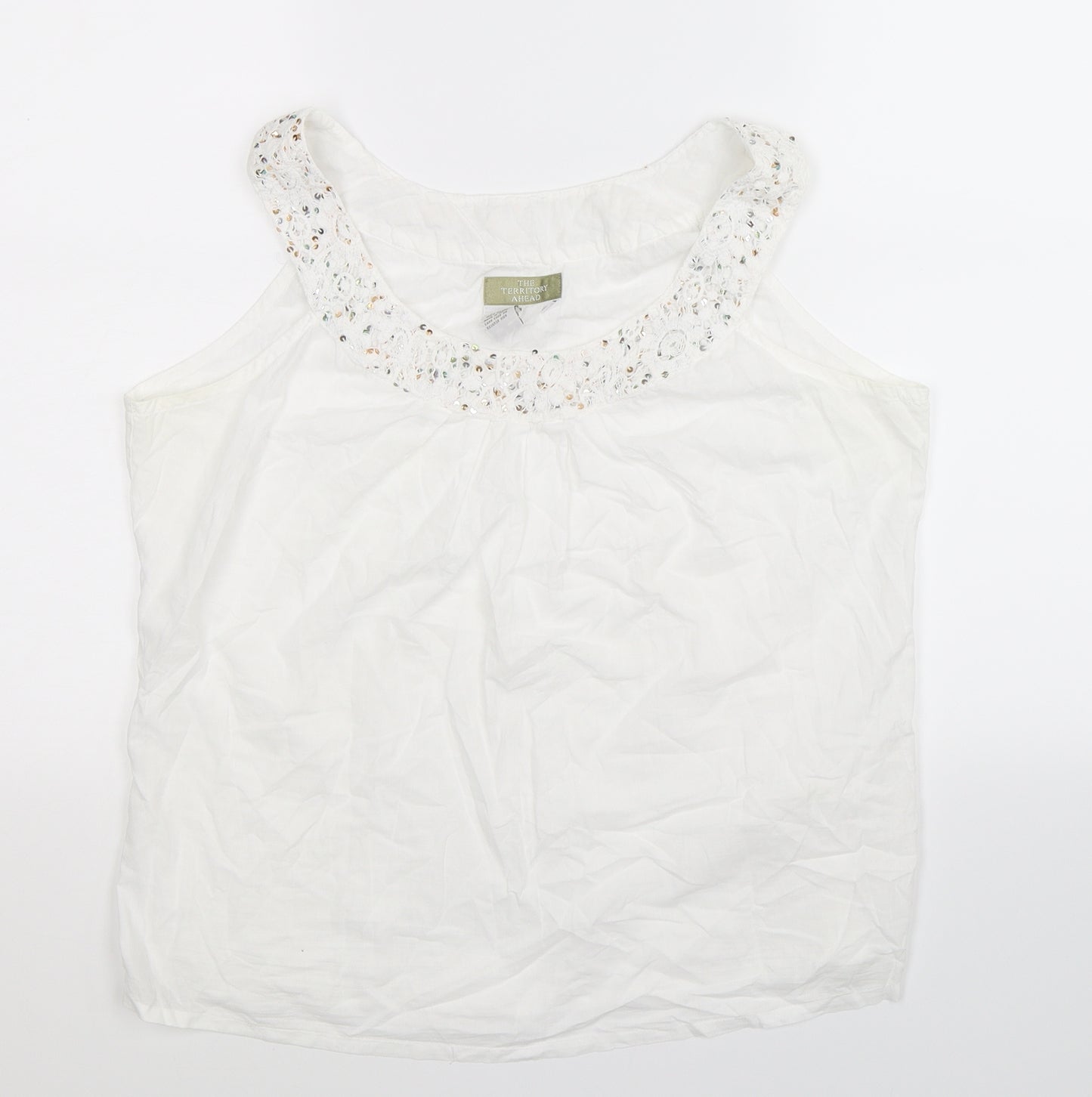 The Territory Ahead Womens White   Basic Tank Size M