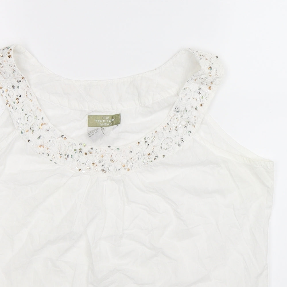 The Territory Ahead Womens White   Basic Tank Size M