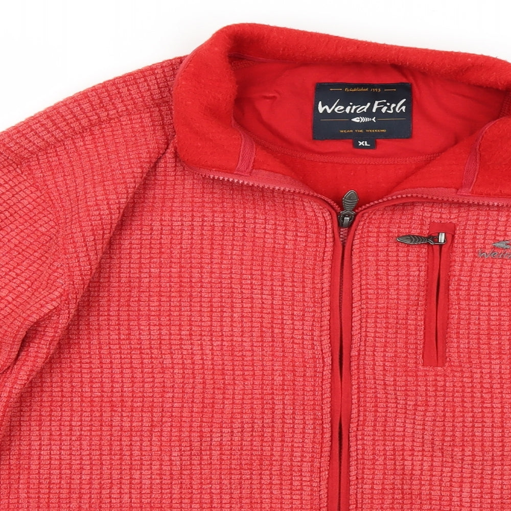 Weird Fish Mens Red   Jacket Coat Size XL