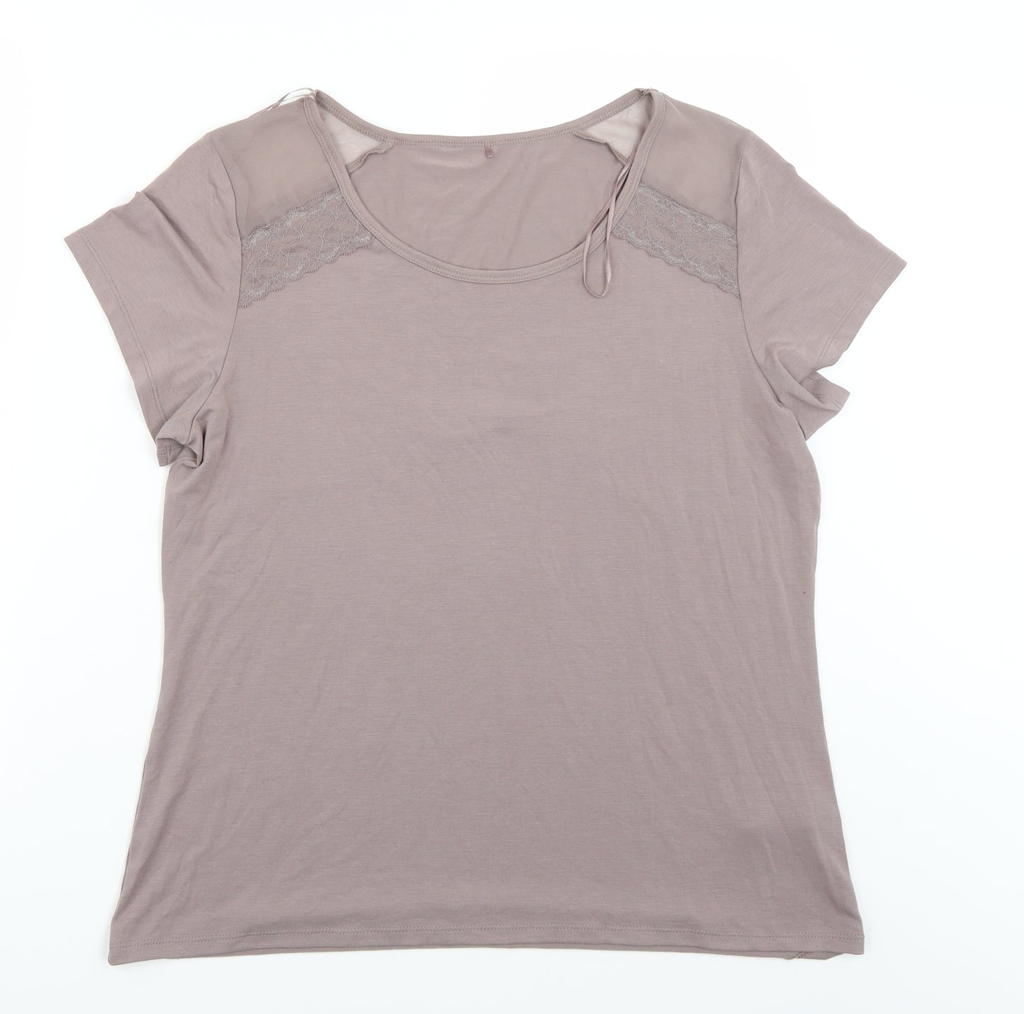 George Womens Brown   Basic T-Shirt Size 16