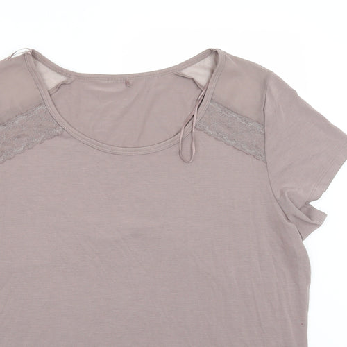 George Womens Brown   Basic T-Shirt Size 16