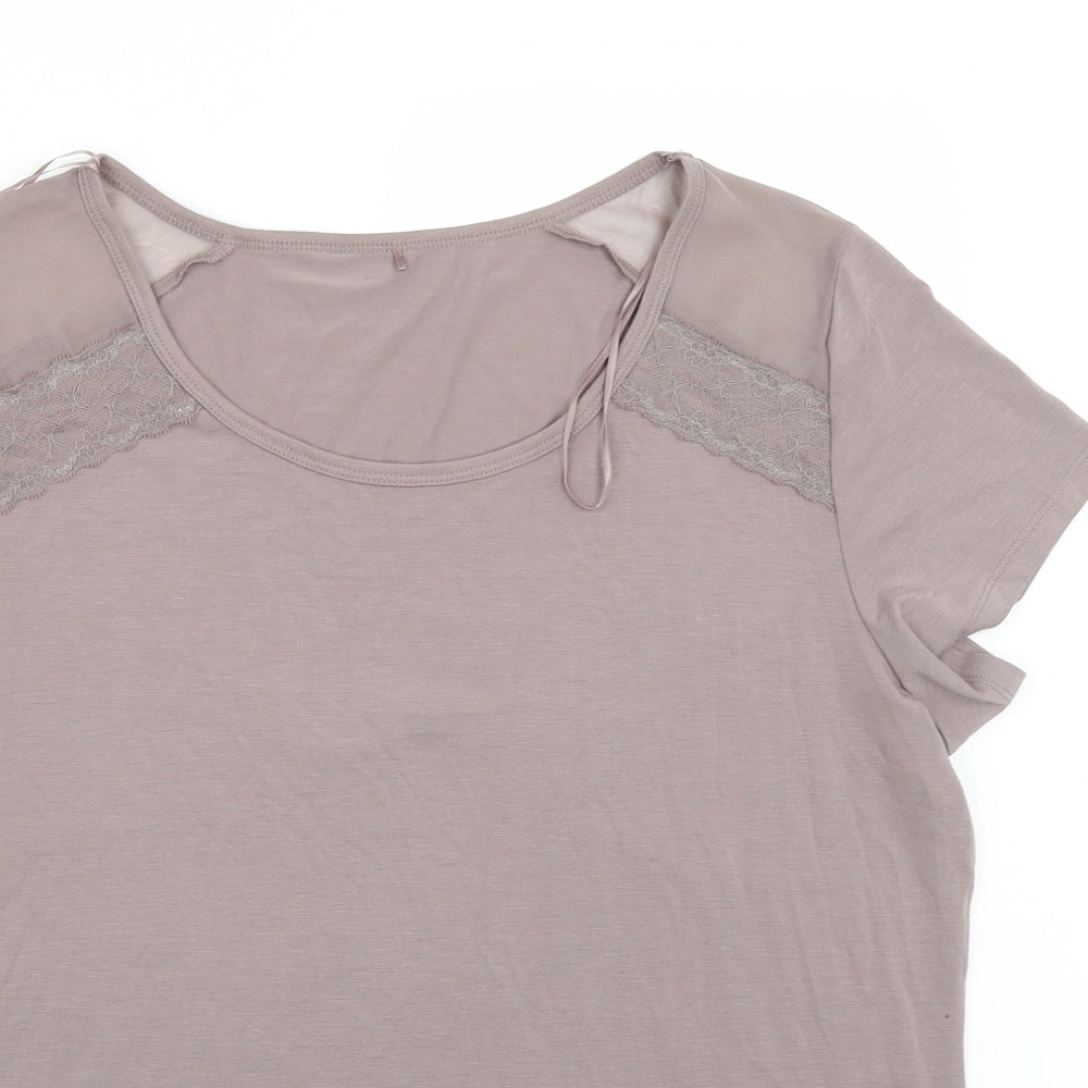 George Womens Brown   Basic T-Shirt Size 16