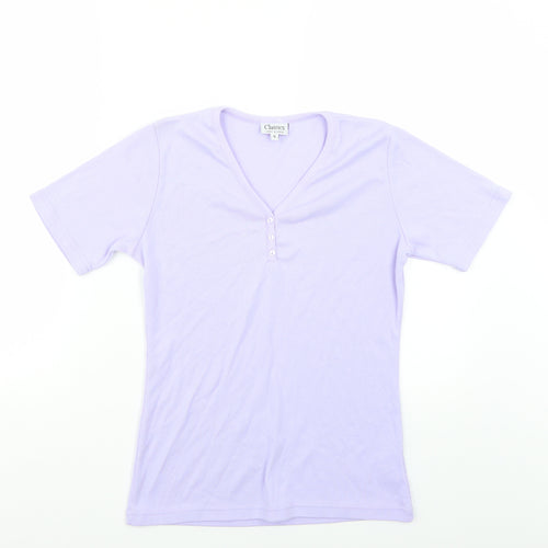 Classic  Womens Purple   Basic T-Shirt Size S