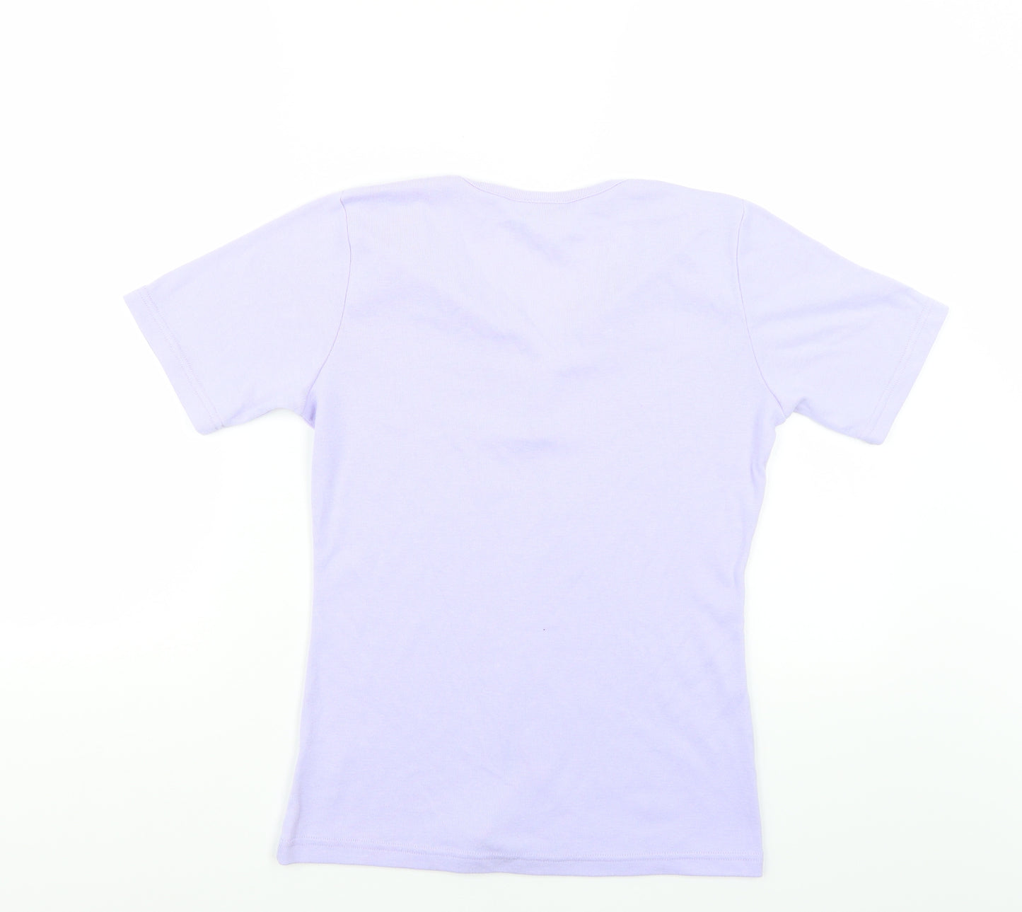 Classic  Womens Purple   Basic T-Shirt Size S