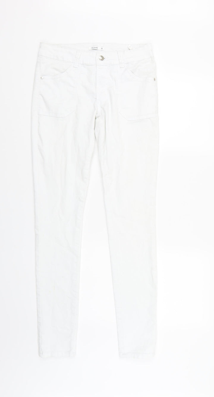 Hello Sunshine Womens White Straight Jeans Size 12 L31 in