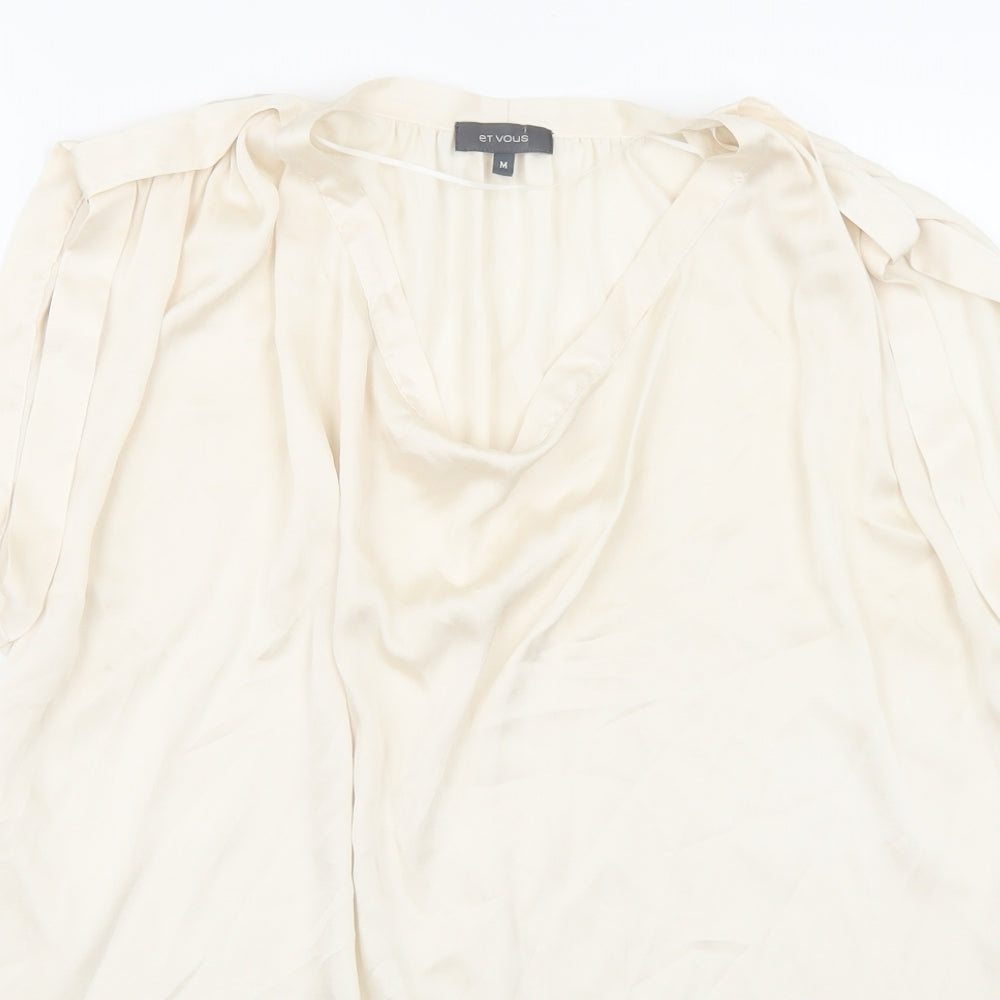Et Vous Womens Beige   Basic Blouse Size M
