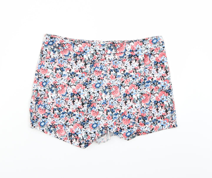 Newlook Womens Multicoloured Floral Bermuda Shorts Size 10