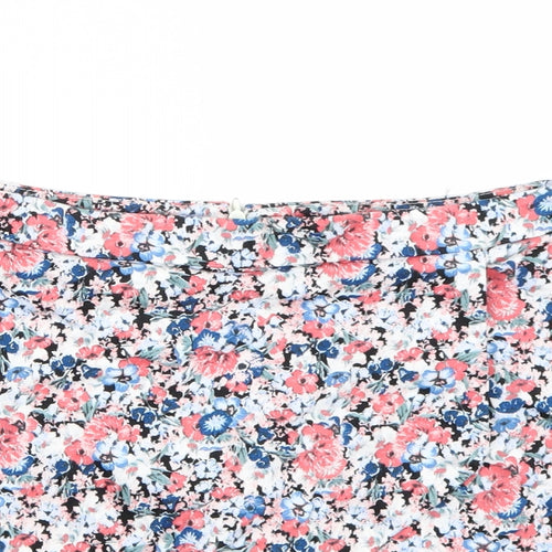 Newlook Womens Multicoloured Floral  Bermuda Shorts Size 10