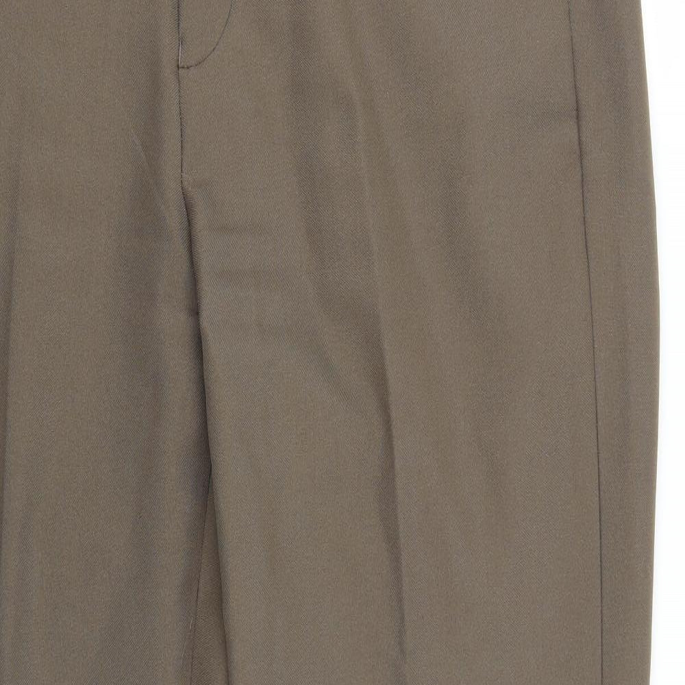 Peacocks Mens Brown  Rayon Trousers  Size 36 L33 in