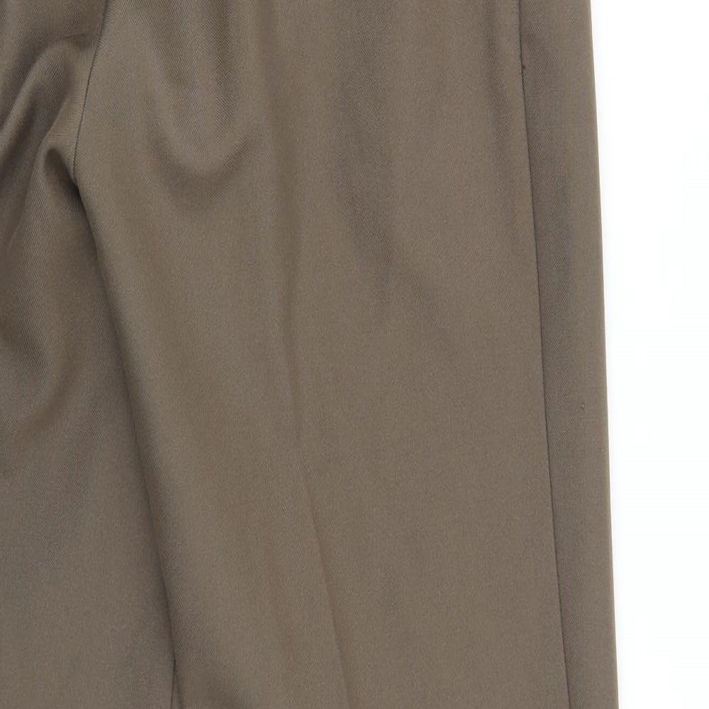 Peacocks Mens Brown  Rayon Trousers  Size 36 L33 in