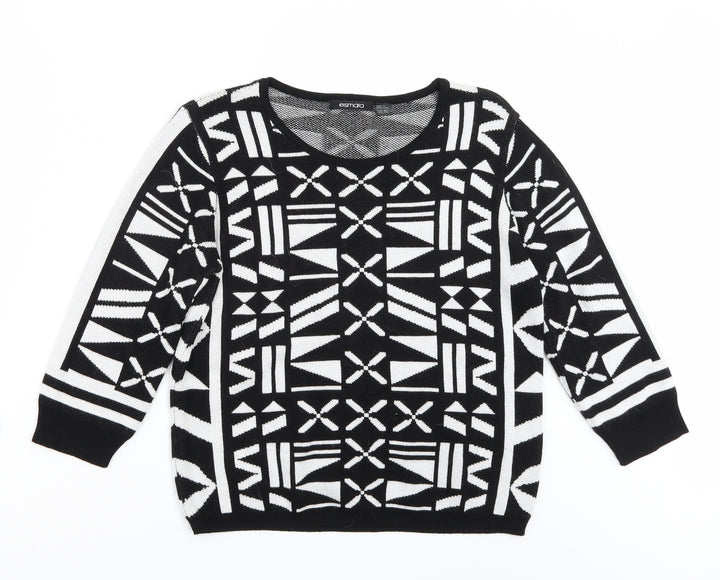 ESMARA Womens Black   Pullover Jumper Size 10