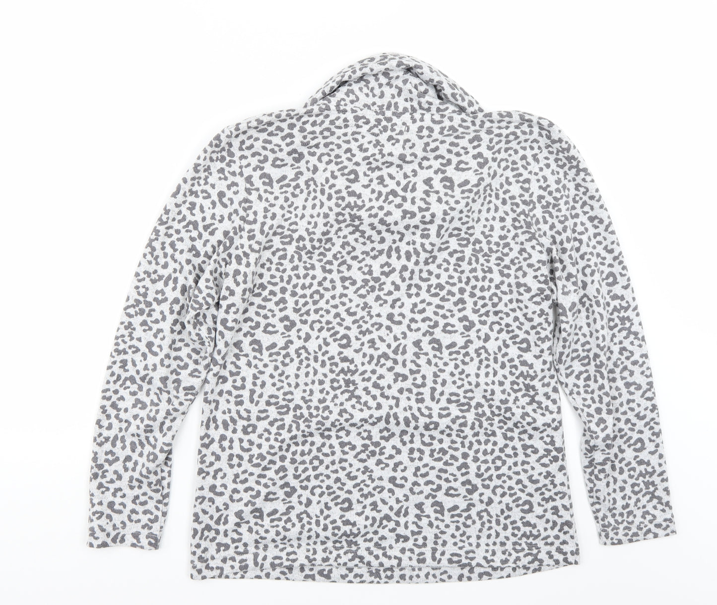 F&F Womens Grey Animal Print  Pullover Jumper Size 8