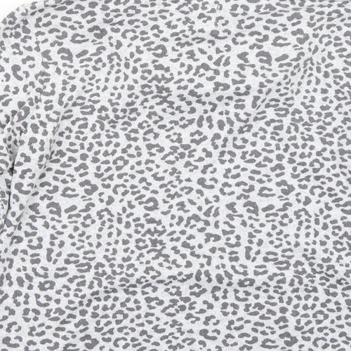 F&F Womens Grey Animal Print  Pullover Jumper Size 8