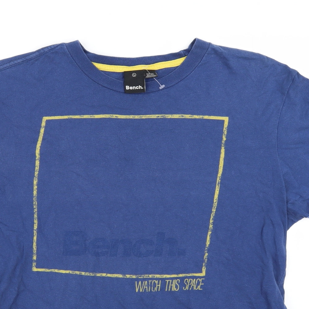 Bench Mens Blue    T-Shirt Size L