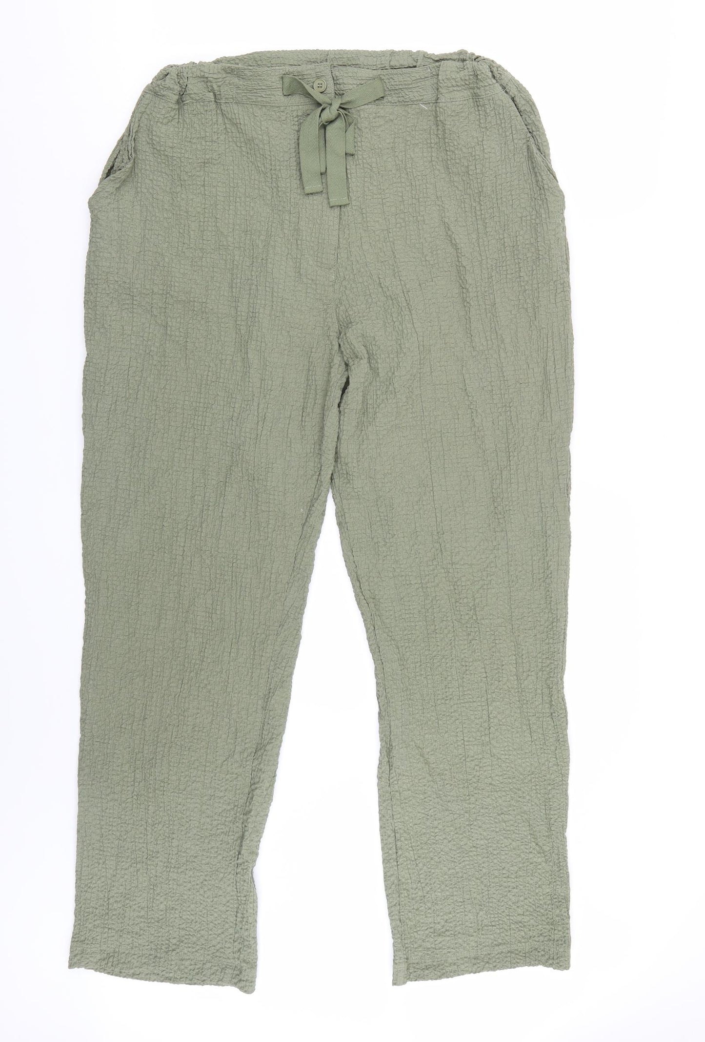 Cotton Traders Womens Green   Trousers  Size 14 L29 in