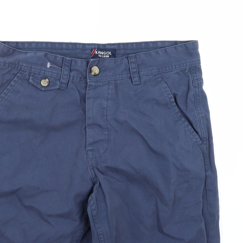 Kangol Mens Blue   Chino Shorts Size S