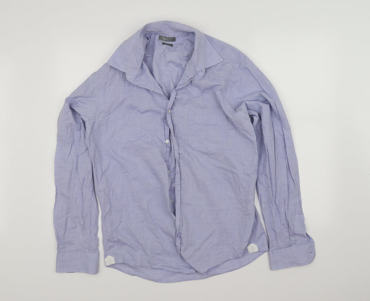 Sfera Mens Blue Button-Up Size L