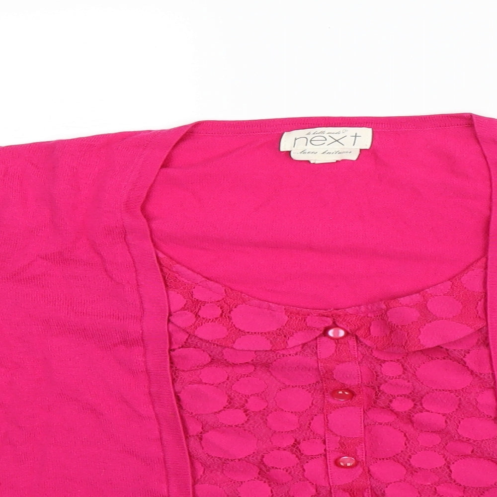 NEXT Womens Pink   Basic Button-Up Size 14