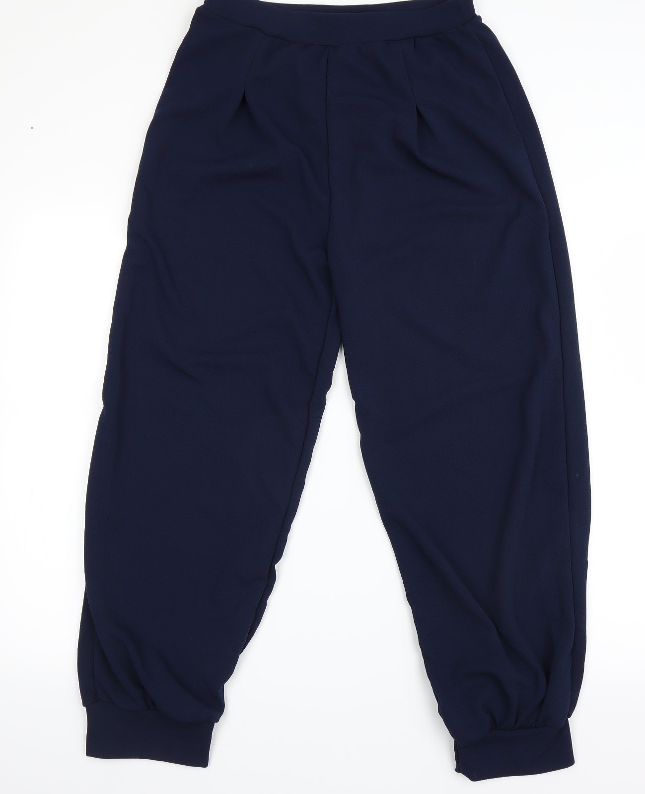 Boohoo Womens Blue Houndstooth  Pedal Pusher Trousers Size 14 L21 in