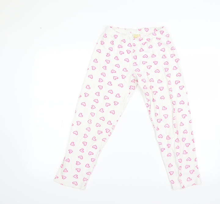 OVS Girls White Polka Dot Jegging Trousers Size 8-9 Years