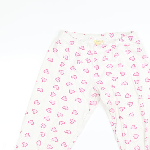 OVS Girls White Polka Dot  Jegging Trousers Size 8-9 Years