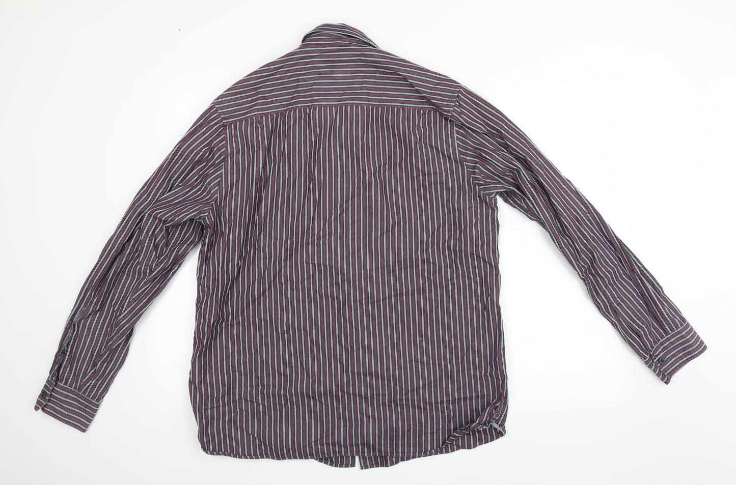 Boston crew Mens Multicoloured Striped   Button-Up Size L