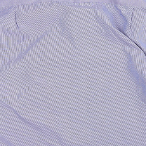 giust uomo Mens Blue Striped   Button-Up Size 42