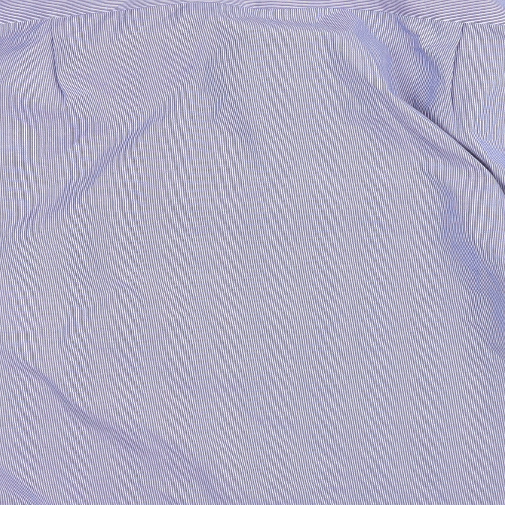 giust uomo Mens Blue Striped   Button-Up Size 42
