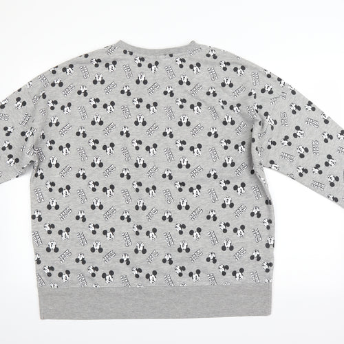Disney Womens Grey   Pullover Sweatshirt Size 14