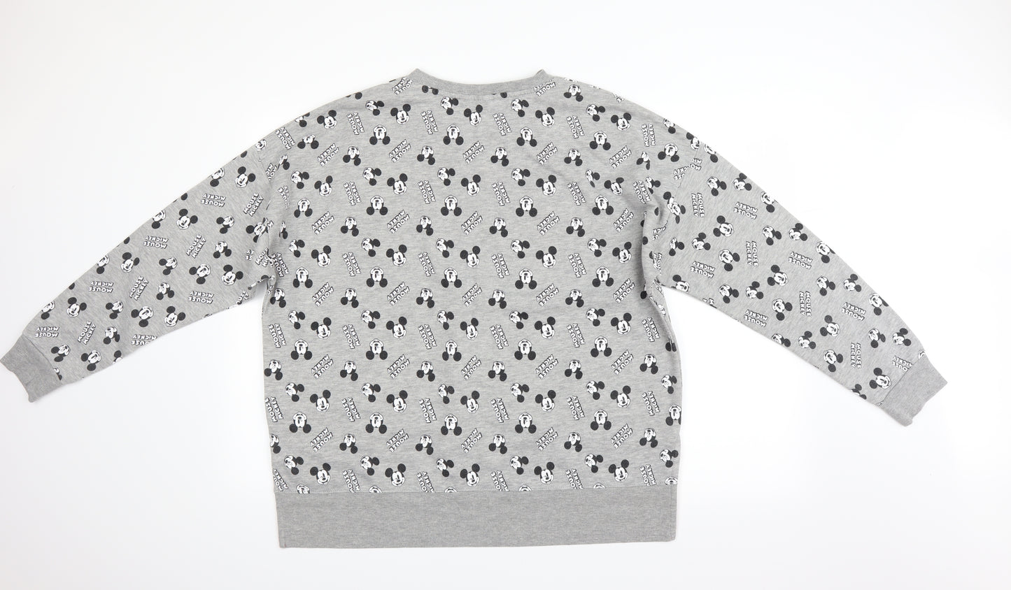 Disney Womens Grey   Pullover Sweatshirt Size 14