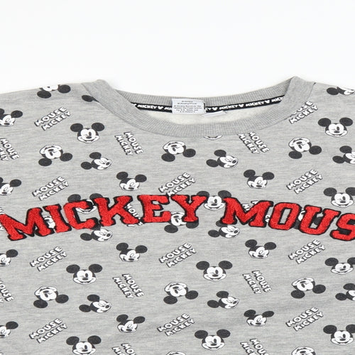 Disney Womens Grey   Pullover Sweatshirt Size 14