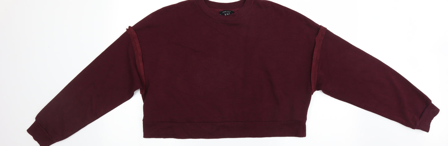 New Look Womens Red   Pullover Sweatshirt Size 14
