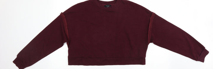 New Look Womens Red   Pullover Sweatshirt Size 14