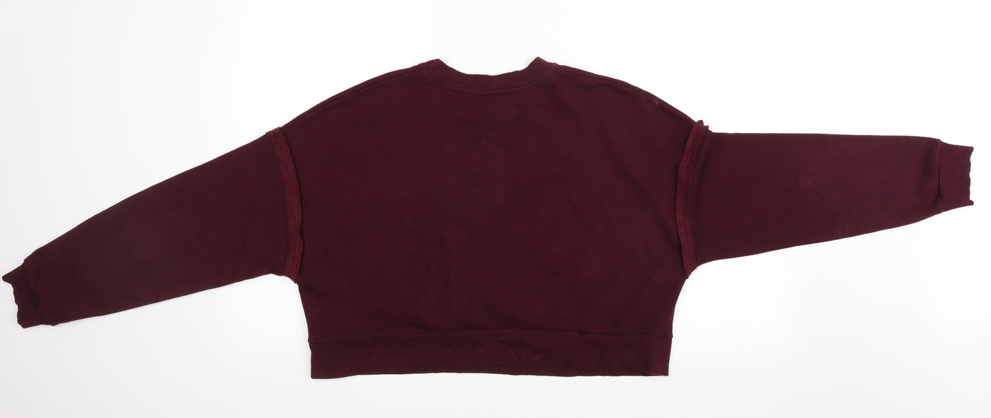 New Look Womens Red   Pullover Sweatshirt Size 14