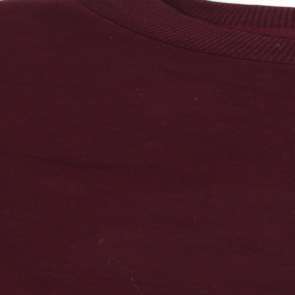 New Look Womens Red   Pullover Sweatshirt Size 14