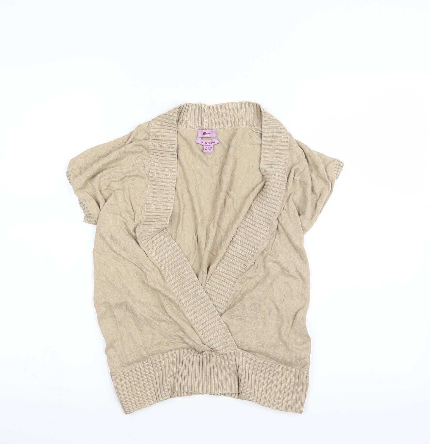 Monsoon Womens Beige   Pullover Jumper Size 12