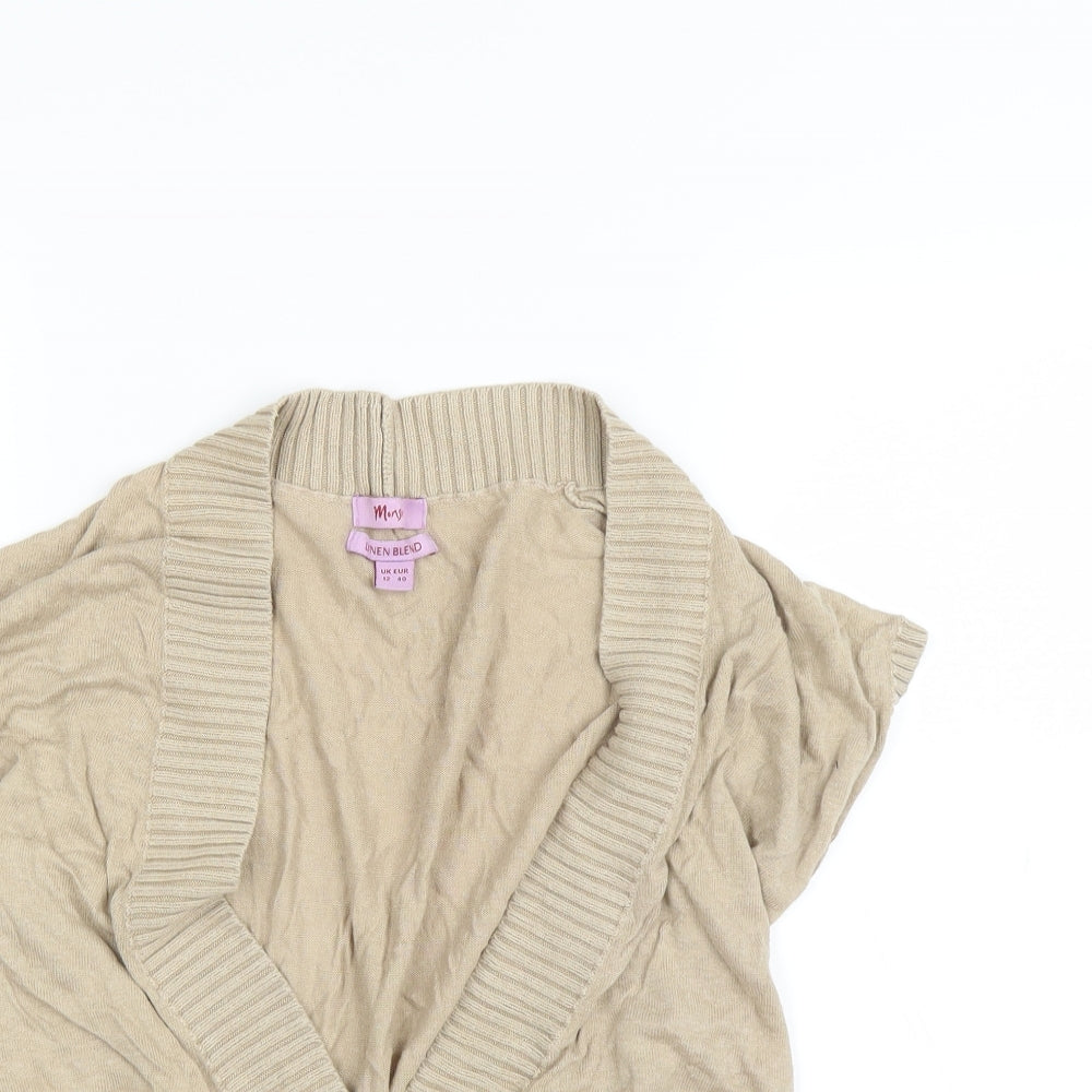 Monsoon Womens Beige   Pullover Jumper Size 12