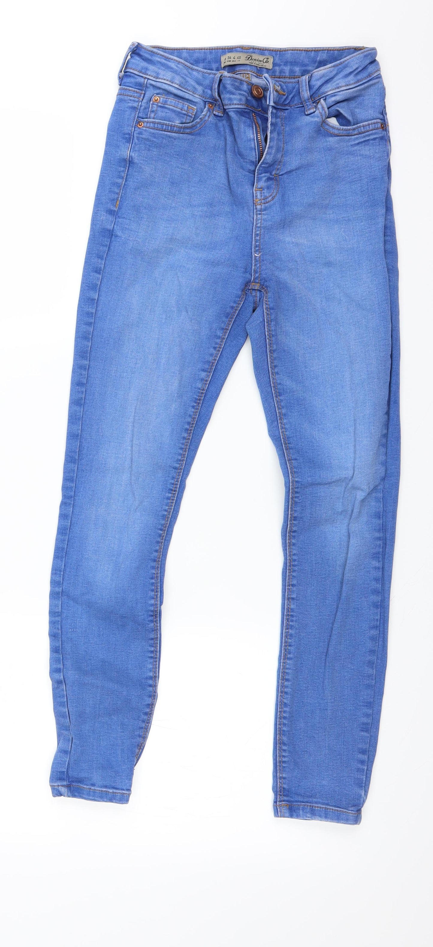 Denim & Co. Womens Blue   Skinny Jeans Size 8 L23 in