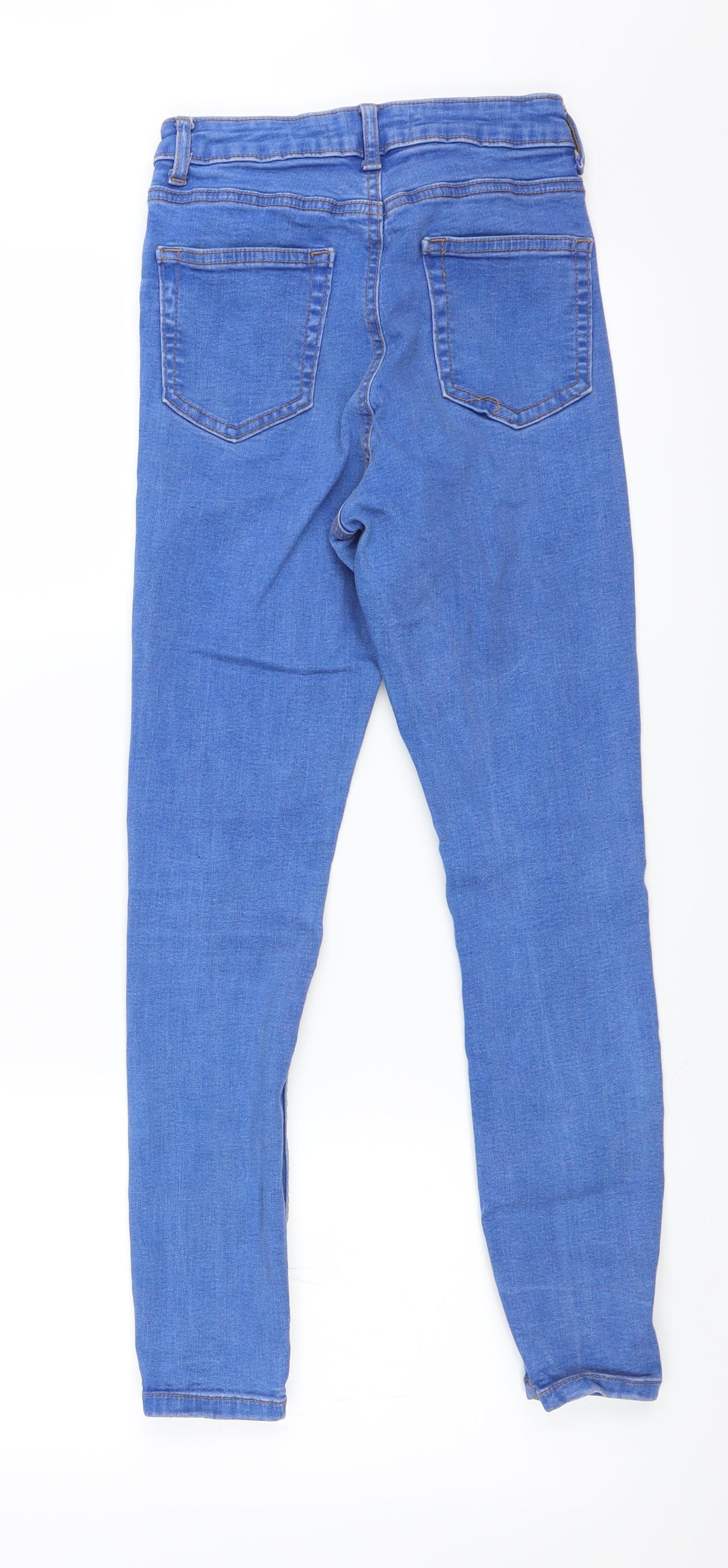 Denim & Co. Womens Blue   Skinny Jeans Size 8 L23 in