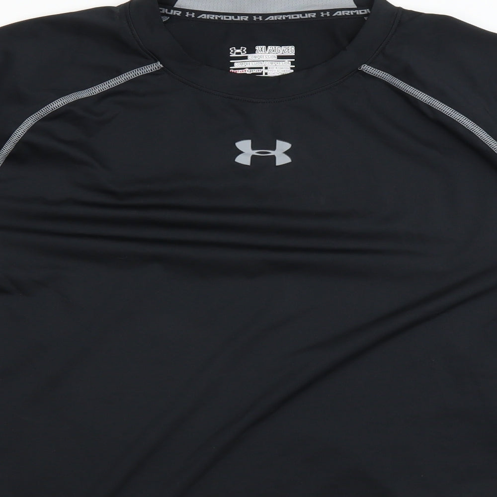Under armour Mens Black    T-Shirt Size 2XL