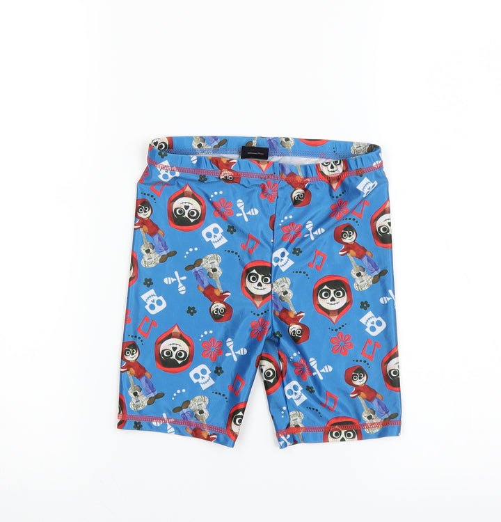 Disney Boys Blue Solid   Sleep Shorts Size 7-8 Years  - pixar