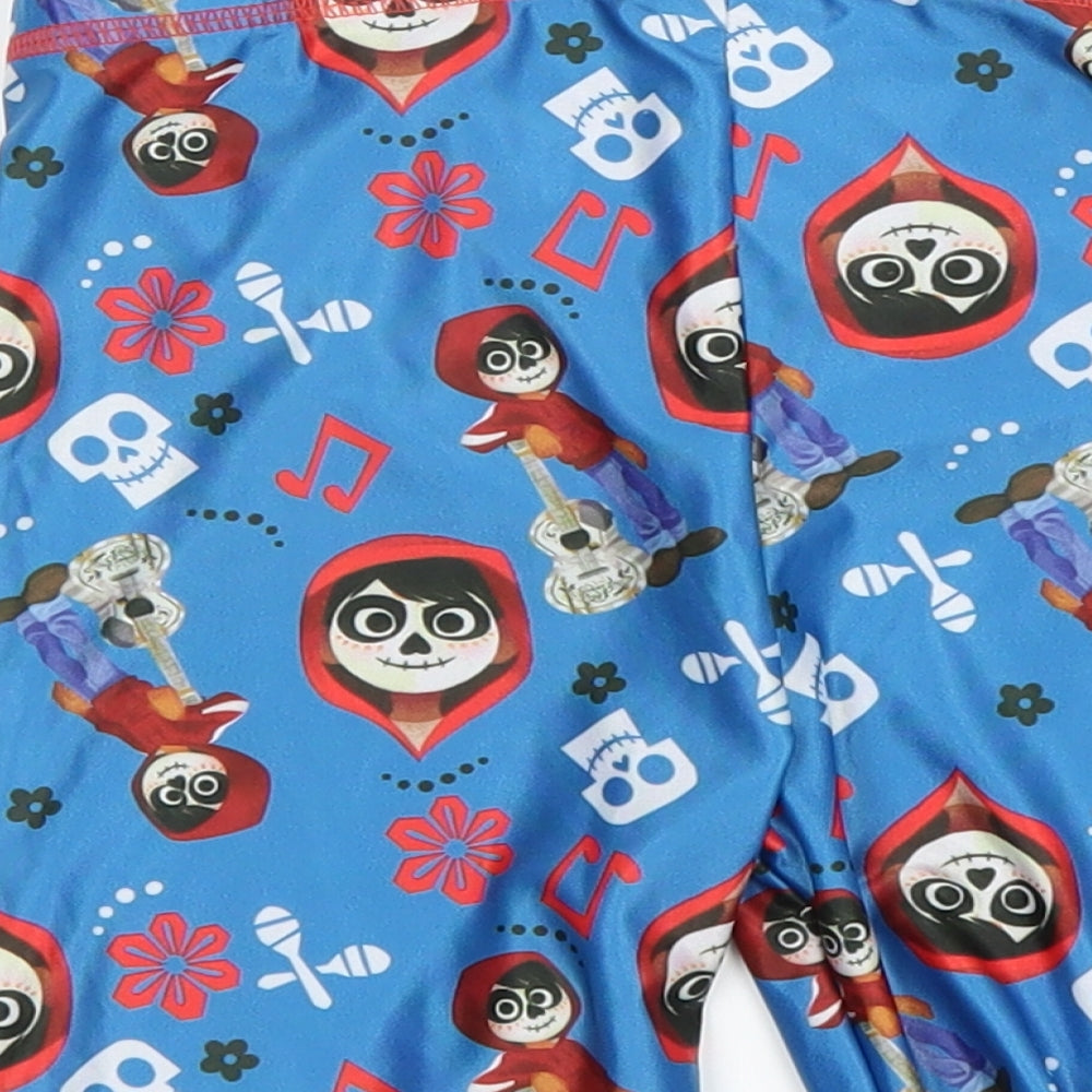 Disney Boys Blue Solid   Sleep Shorts Size 7-8 Years  - pixar