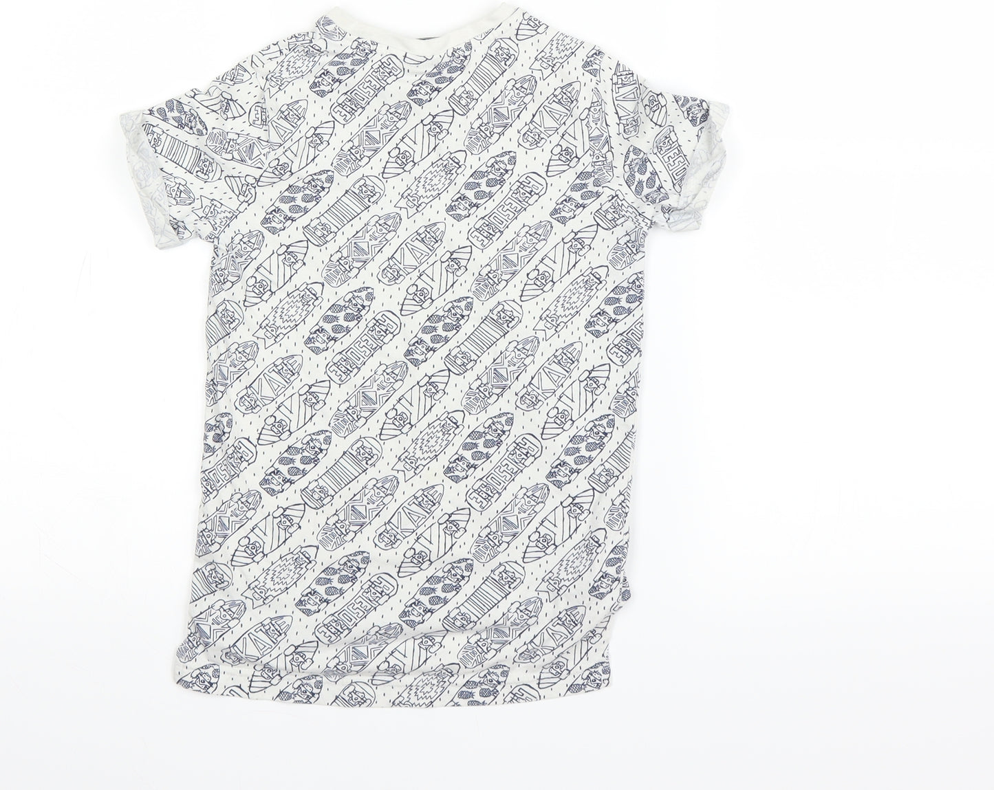 Tu  Boys Silver   Basic T-Shirt Size 4 Years