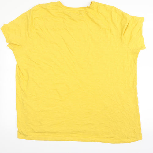 Coca-Cola Mens Yellow    T-Shirt Size 3XL