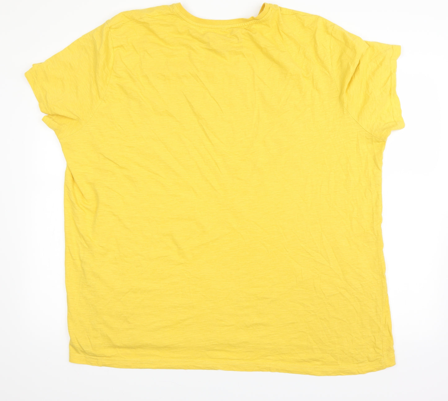 Coca-Cola Mens Yellow    T-Shirt Size 3XL