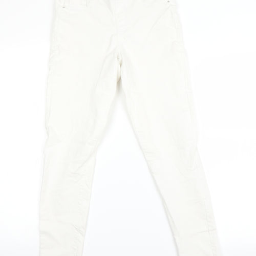 Denim & Co. Womens White   Skinny Jeans Size 10 L23 in