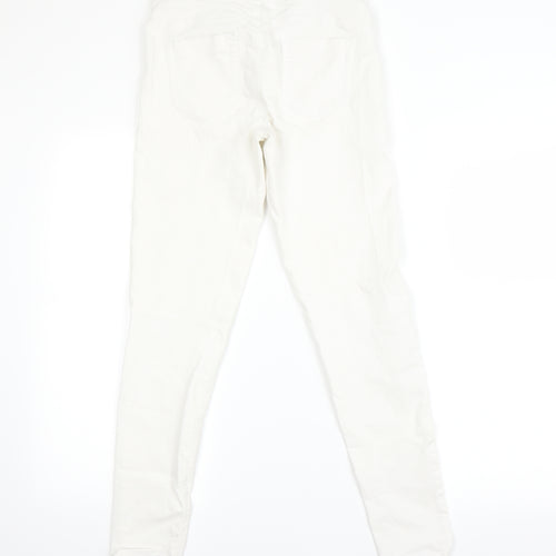 Denim & Co. Womens White   Skinny Jeans Size 10 L23 in
