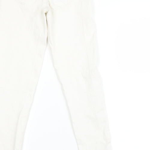 Denim & Co. Womens White   Skinny Jeans Size 10 L23 in