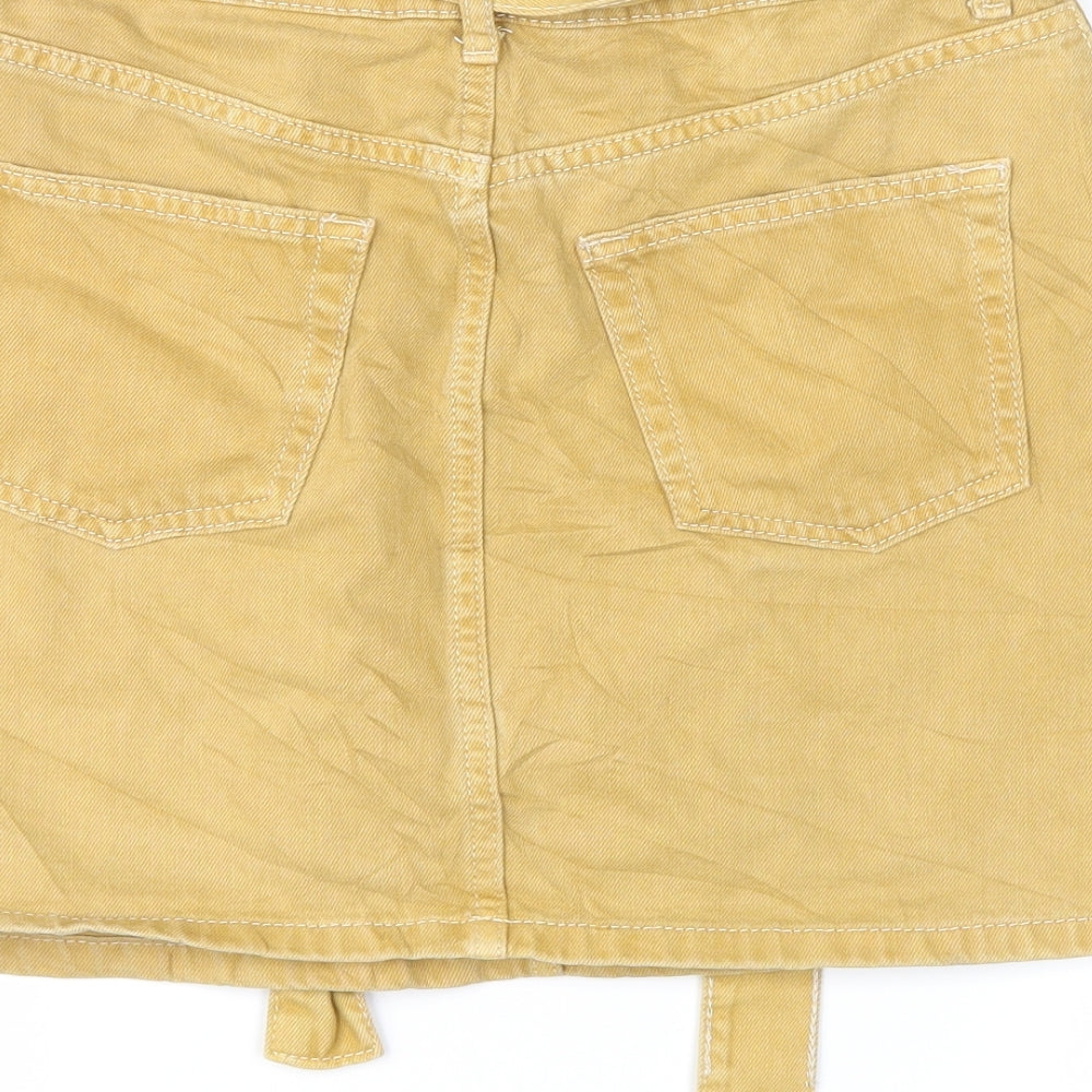 denim co Womens Yellow   Mini Skirt Size 8