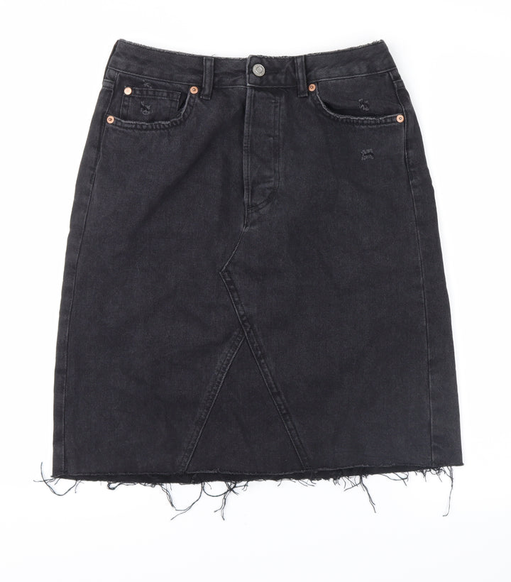 no brand Womens Black Straight & Pencil Skirt Size 6